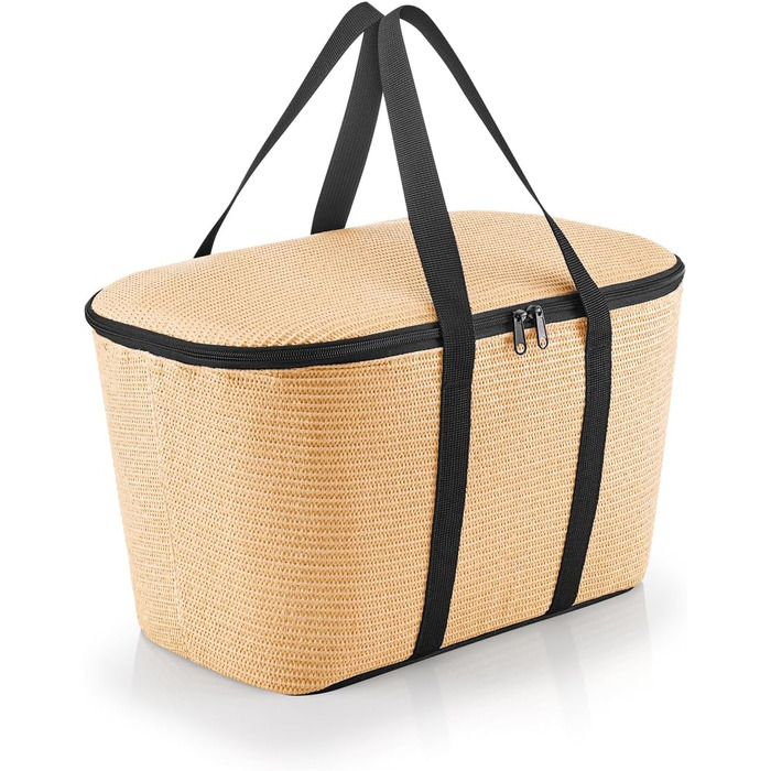Сумка-холодильник Reisenthel Raffia Black - одноразова, з високоякісного поліестеру для пікніка та покупок