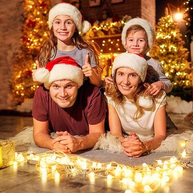 Льоководна гірлянда WOWDSGN 40M 400 LED, диммер, 8 режимів, для дому та саду, тепле світло, ідеальна для свят