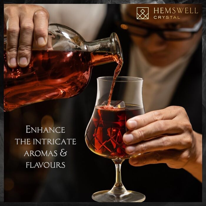Склянка для коньяку/бренді 250 мл – окремий екземпляр з безсвинцевого кришталю з важким дном та подарунковою упаковкою – Snifter для коньяку, віскі та насолоди - (Класичний)