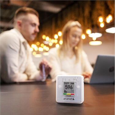 Aranet4 Home: Бездротовий датчик якості повітря для дому, офісу або школи (CO2, температура, вологість)