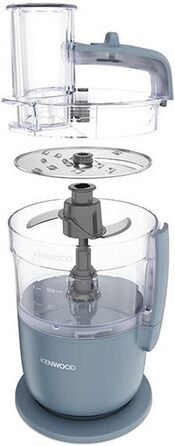 Кухонний комбайн Kenwood MultiPro Go FDP22.130GY, 650 Вт, 1.3 л, Компактний, Багатофункціональний, Синій/Сірий