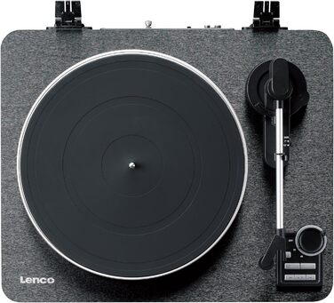 Програвач вінілових платівок Lenco LBT-188 з Bluetooth, автоматичний, 33/45 об/хв, антискейтинг, оцифрування вінілових платівок у MP3, темно-коричневий