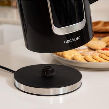 Електричний чайник Cecotec Thermosense 500 Touch: 1,7 л, 2200 Вт, нержавіюча сталь, 5 температурних режимів, сенсорне управління, поворотний на 360°, Cool Touch, автоматичне відключення, функція підтримання тепла