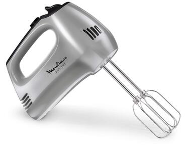 Міксер ручний Moulinex Quickmix HM3108 300 Вт, 5 швидкостей, нержавіюча сталь, для тіста, крему, чорний
