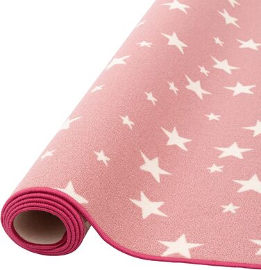 Дитячий ігровий килимок Snapstyle Stars Pink, 24 розміри, 80x320 см