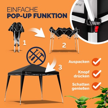 Альтанка Капрі - Popup Black 3x3м