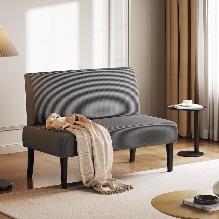 Диван-лавка Yaheetech для кухні, 2 місця, без підлокітників, зелений (сірий), для вітальні/коридору/офісу