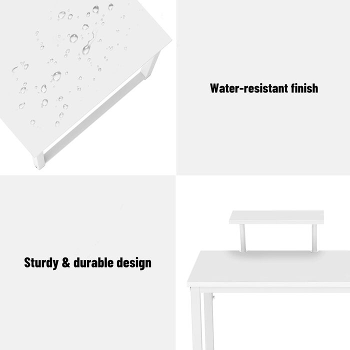 Комп'ютерний стіл SDHYL 100 см: сучасний стіл з полицями для дому та офісу