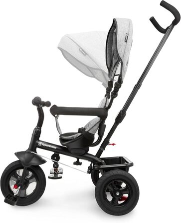 Триколісний велосипед HyperMotion з ручкою для батьків 3-в-1, сірий - для дітей від 1 до 4 років (до 20 кг)