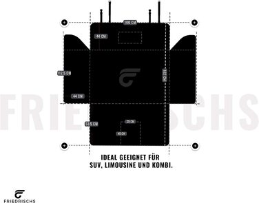 Чохол для багажника Фрідріха для собак-водостійкий і стійкий до розривів-високоякісний чохол для багажника для собак з протиковзким покриттям-ковдра для собак в багажнику автомобіля-Килимок для собак в автомобілі - з додатковим захистом краю багажника