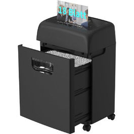 Шредер для паперу Woolsche Cross Cut P-4, 18 листів, знищення кредитних карт, для дому, офісу та шкіл
