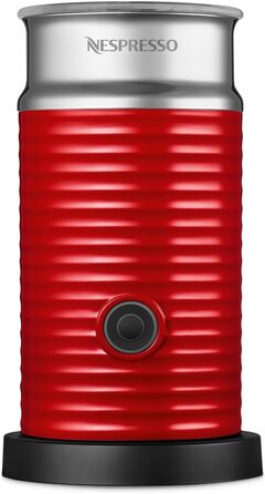 Електричний спінювач молока Nespresso Aeroccino3, білий (червоний)