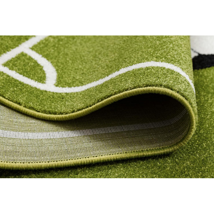 Дитячий килимок Pilly - для дитячої кімнати, ігрові килимки, дитяча кімната, футбольне поле, трава, дитячий майданчик, зелений (180х260 см, Mundial Green)