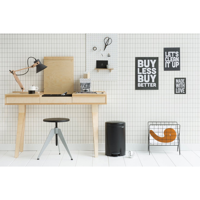 Педаль для сміття 12 л Silent Black Matte NewIcon Brabantia