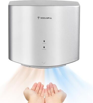 Електричний автоматичний сушар для рук, настінний, 1200W, сірий