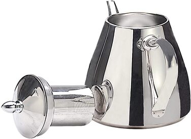 Чайник з нержавіючої сталі SANQIAHOME з ситечковою вставкою кавник з фільтром для заварювання чаю для заварювання безпосередньо в чайник з порожнистою ручкою
