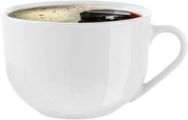 Сервіз кавовий 18-частинний - на 6 осіб - білий - порцеляна. Комплект посуду для кави