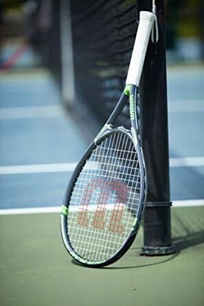 Тенісна ракетка Wilson Tour Slam для дорослих, розмір захоплення 3-4 3/8 (розмір захоплення 3-4 3/8', Червоний / Сірий)