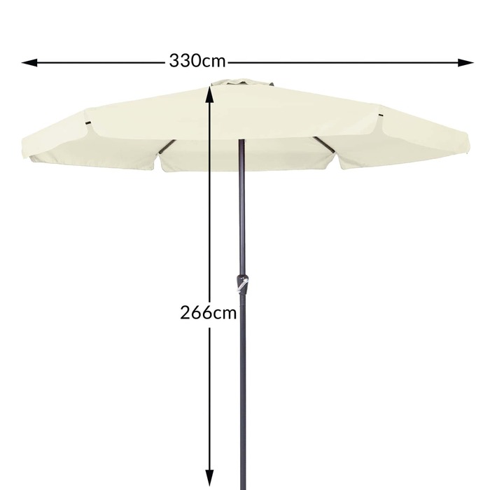 Parasol Maui Beige Ø330см Захист від ультрафіолету 80+