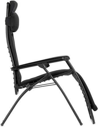 Крісло-релакс Lafuma Zero Gravity з AirComfort® - чорний сталь, гарантія 5 років, LFM2058