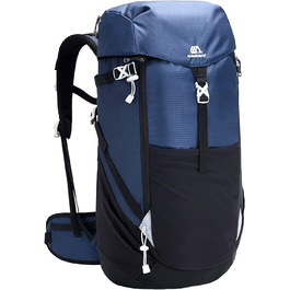 Похідний рюкзак 50L Кемпінг трекінговий рюкзак Відкритий спорт Водонепроникний альпінізм сумка Великий альпінізм трекінг кемпінг рюкзак зі світловідбиваючими смугами Рюкзаки для чоловіків жінок 50L Великобританія синій