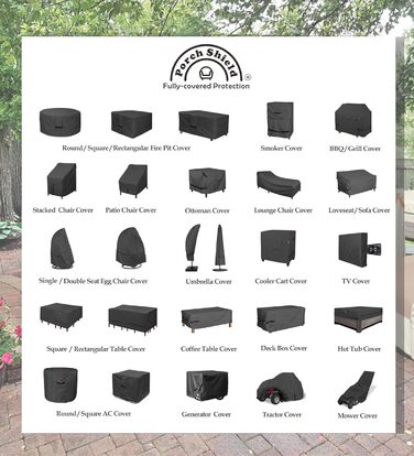 Чохол для газового гриля Porch Shield 147x61x117 см, водонепроникний, світлостійкий, 600D, для Weber, Brinkmann, Char-Broil, чорний