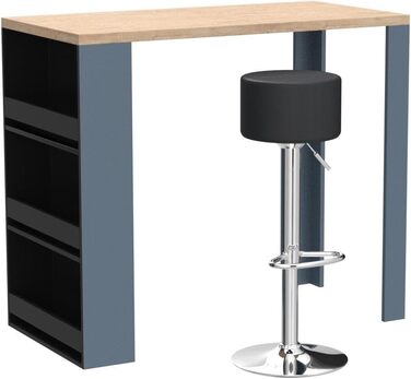 Набір барний стіл і табурети Vicco Bartisch-Set, 117 x 57 см, дуб