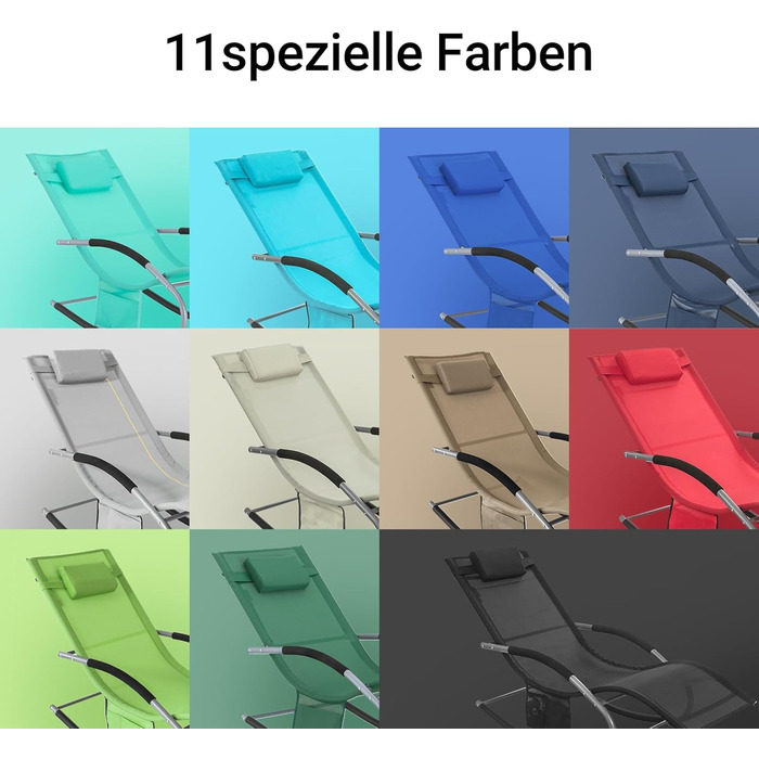Шезлонг SoBuy для 2 осіб, червоний: стійкий до погодних умов, з підголівником, для саду, тераси, балкону, кемпінгу (150 кг)
