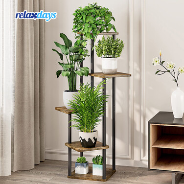 Стелаж для рослин Relaxdays з металу, 5 полиць