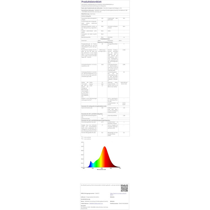 LED настільна лампа LOTTBUTY з гнушим шийкою, 24W, 80см, для офісу та дому, регулювання яскравості, денне світло, чорний колір