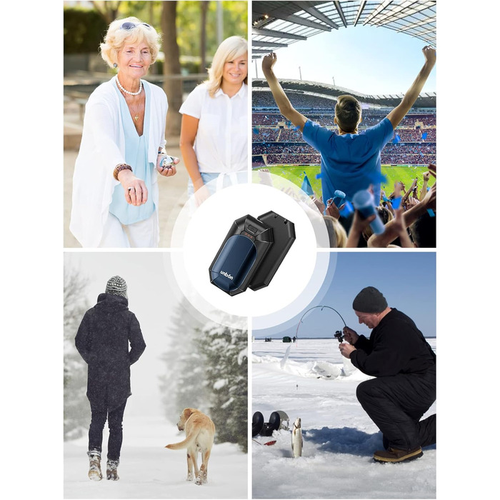 Електричні грілки для рук UNBON, 2 шт. USB, 3 режими нагріву, для спорту та Raynaud's, фіолетові