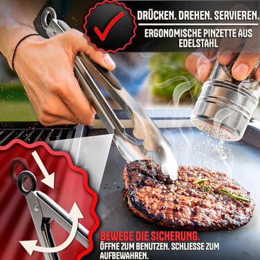 Набір для приготування бургерів SMASHI® з пресом та дзвоном – нержавіюча сталь 304, лопатка для гриля, 50 папірців з антипригарним покриттям, рецепти – Оригінал (SUPREME)