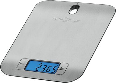 Міксер ProfiCook PC-KM 1222 W з чашею 5 л, вагами та спеціальним редуктором, 1200 Вт, 8 швидкостей, нержавіюча сталь