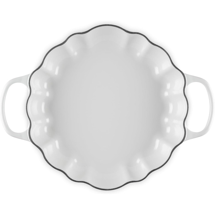 Каструля для тушкування Le Creuset з емальованого чавуну, 2.75 л, білий колір, серія Opulent Garden