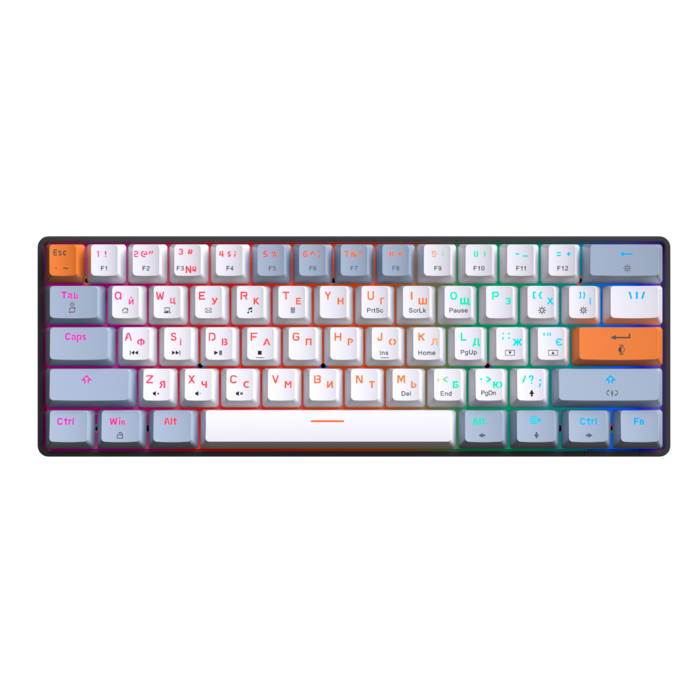 Дротова механічна клавіатура GamePro MK130R (Red) з Hot-Swap RGB Black