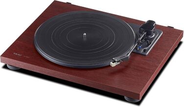 Програвач вінілу Teac TN-180BT-A3 з Bluetooth, ремінний привід, 33/45/78 об/хв, вбудований фонокоректор, MDF, колір вишня
