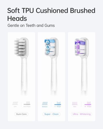 Електрична звукова зубна щітка Laifen Wave з 3 насадками, IPX7, магнітна зарядка, для дорослих