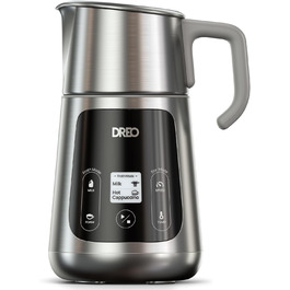 Електричний спінювач молока Dreo BaristaMaker 800 мл - для кави, лате-арт, автоматичний спінювач молока, трав'яного молока