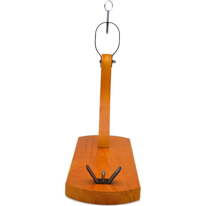 Підставка для шинки LepantoHouse Hammon, медовий колір, з ножем та кришкою, для дому та ресторану, чорний колір