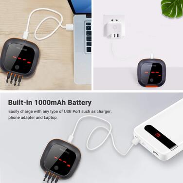 Термометр для гриля Inkbird IBT-4XS Bluetooth з 4 зондами: для BBQ, кухні, гриля, духовки, коптильні