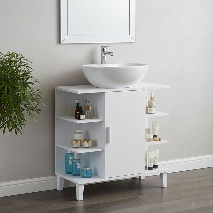 Підставка під раковину Relaxdays з дверцятами та полицями