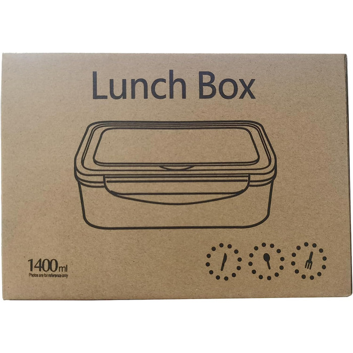 Коробка для обіду РАНДЖИМА з відділеннями, коробка для бенто для дітей та дорослих зі столовими приборами, герметична коробка для сніданку для дітей з відділенням, коробка для сніданку для дитячого садка, коробка для салату, коробка для вечірні для пікнік