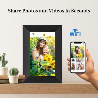 Цифровий фоторамка 15.6 дюймів 32GB WiFi, IPS Touchscreen, Автоматичне обертання, для дому та подарунків