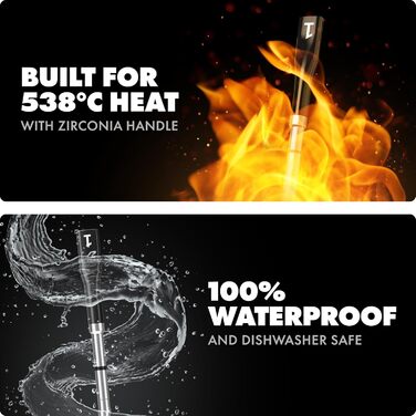 Термометр для м'яса Chef iQ Sense (2025) з Wi-Fi | Бездротовий, 5 сенсорів, до 530°C, для гриля, BBQ, духовки, фритюрниці