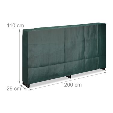 Поличка для дров Relaxdays з кришкою