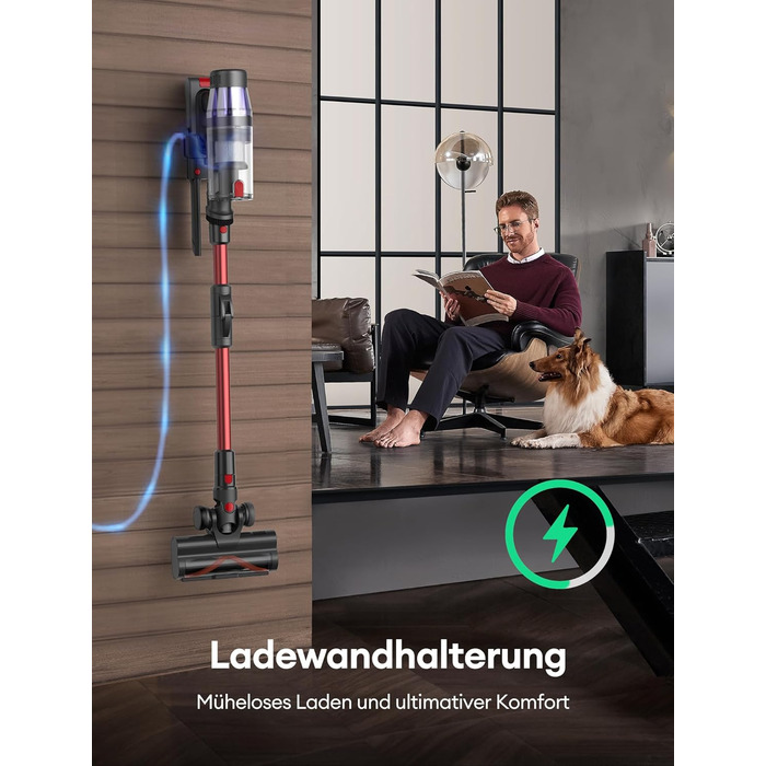 Бездротовий акумуляторний пилосос Ultenic U16 Flex: 550W, 50000Pa, 60 хв роботи, сенсорний екран, труба-кліпса, док-станція, антизаплутування для твердих поверхонь, килимів та шерсті тварин