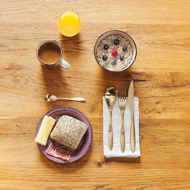 Набір посуду MÄSER Bel Tempo II (30 предметів) для 6 осіб, ручної роботи, блакитний, кераміка, Steingut (Berry)