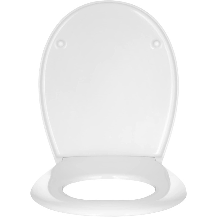 Сидіння для унітазу aquaSu Faith для компанії Geberit Smyle & Renova 1 / автоматичне опускання сидіння унітазу внахлест / термореактивний матеріал / зняття і фіксація верху / кутовий / шарнір з нержавіючої сталі / виготовлений в ЄС Білий / 40752 6 (Білий-