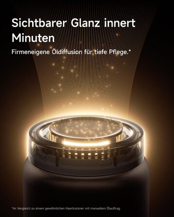 Фен для волосся Laifen Neo Special з безщітковим двигуном 110 000 об/хв, іонізацією 200 млн негативних іонів та інтелектуальним контролем температури, 2 магнітні насадки, колір Starlight Black