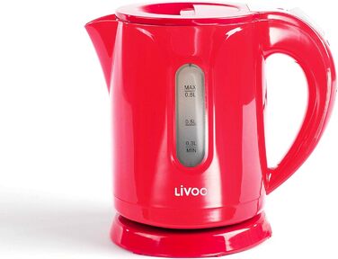 Міні-чайник LIVOO DOD114N, бездротовий (червоний)